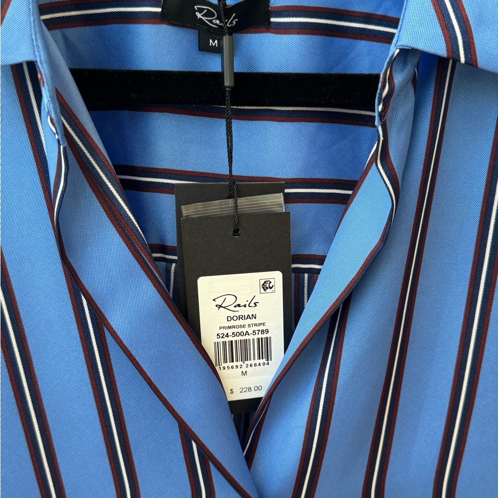 NWT Rails Primrose Striped Button-Up Shirt - Picture 3 of 8